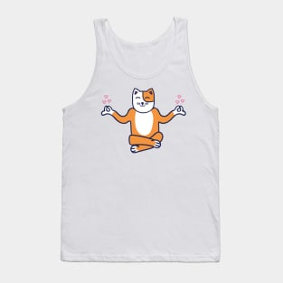 Yoga And Cat Tank Top